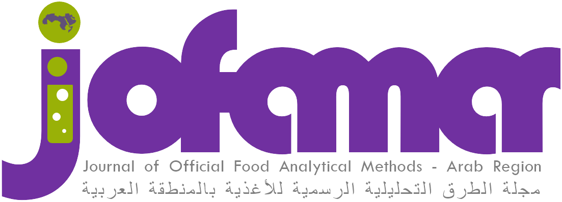 journal of official food analaytical methods - arab region